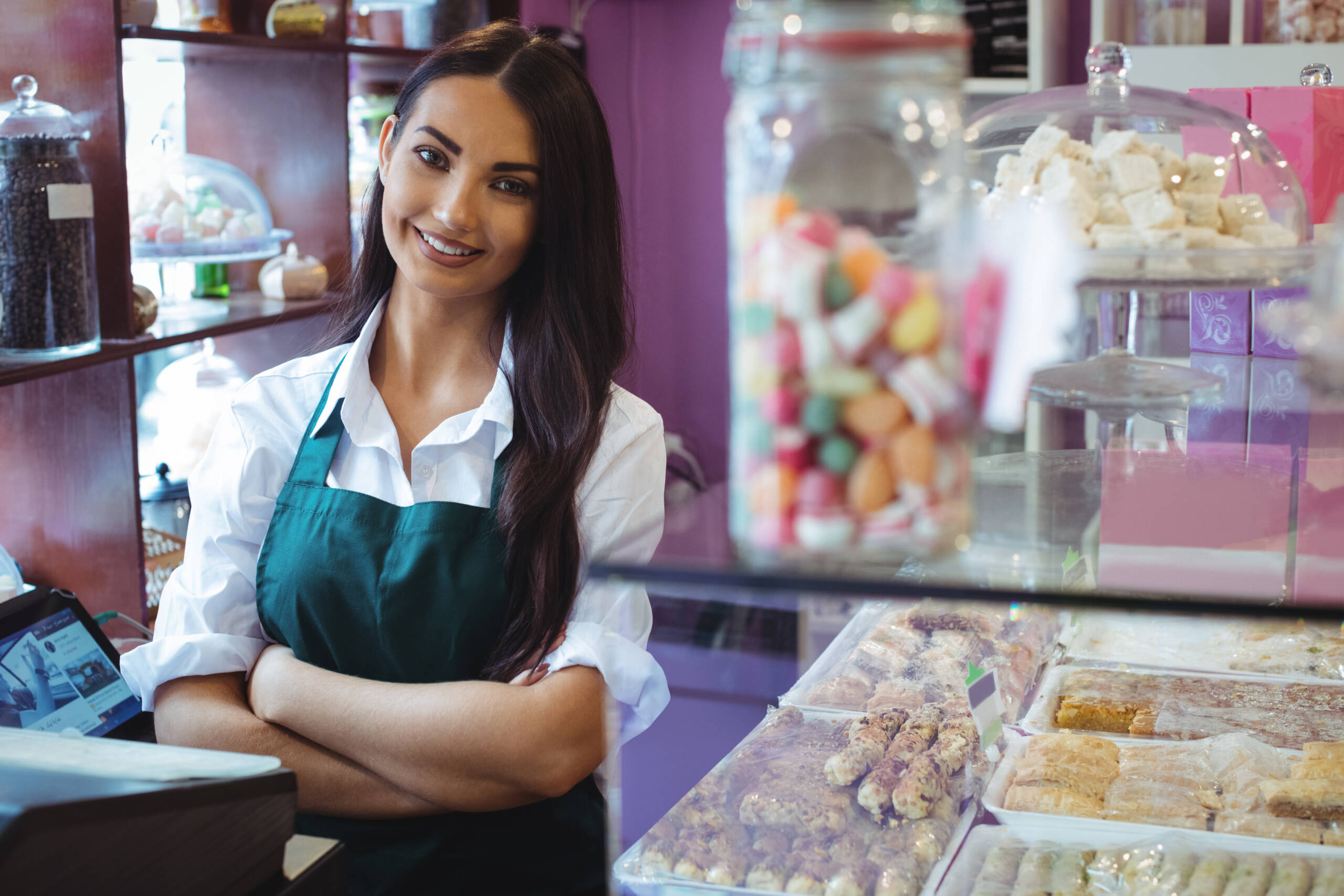 female shopkeeper